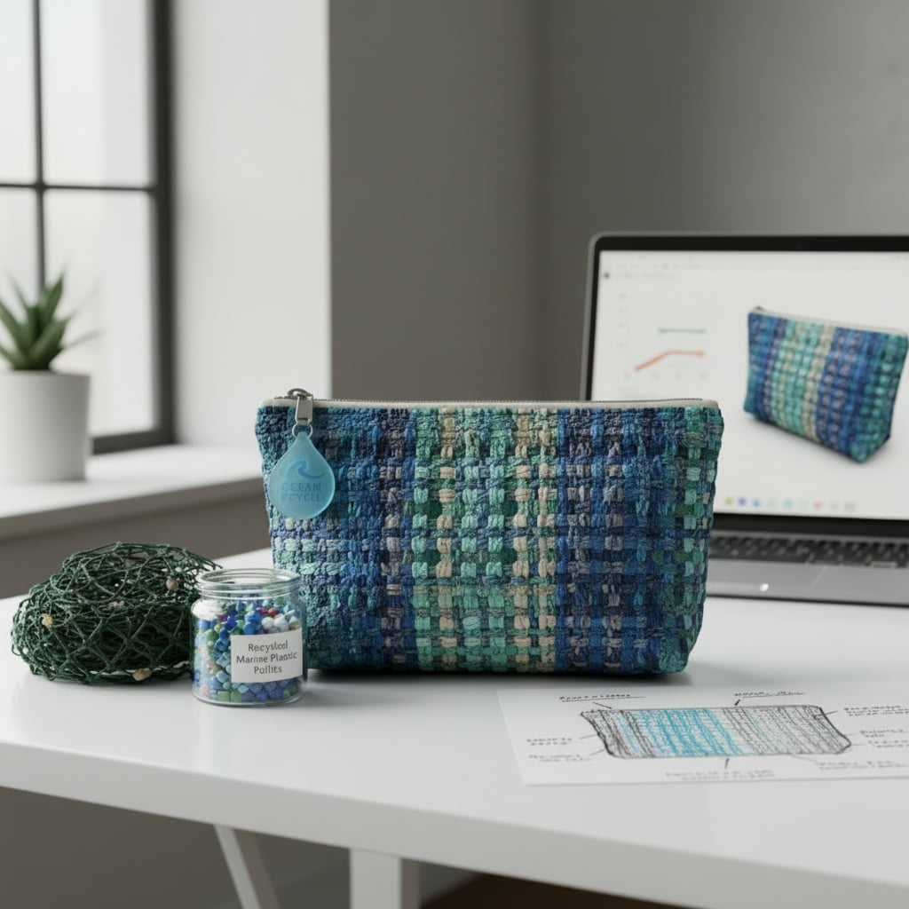 Eco-friendly recycled materials including recycled nylon and bio-based polymers