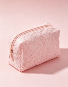 Lace makeup bag