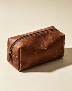 Scraping and refurbishing a toiletry bag