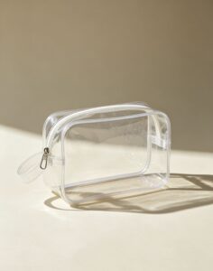 Transparent waterproof toiletry bag