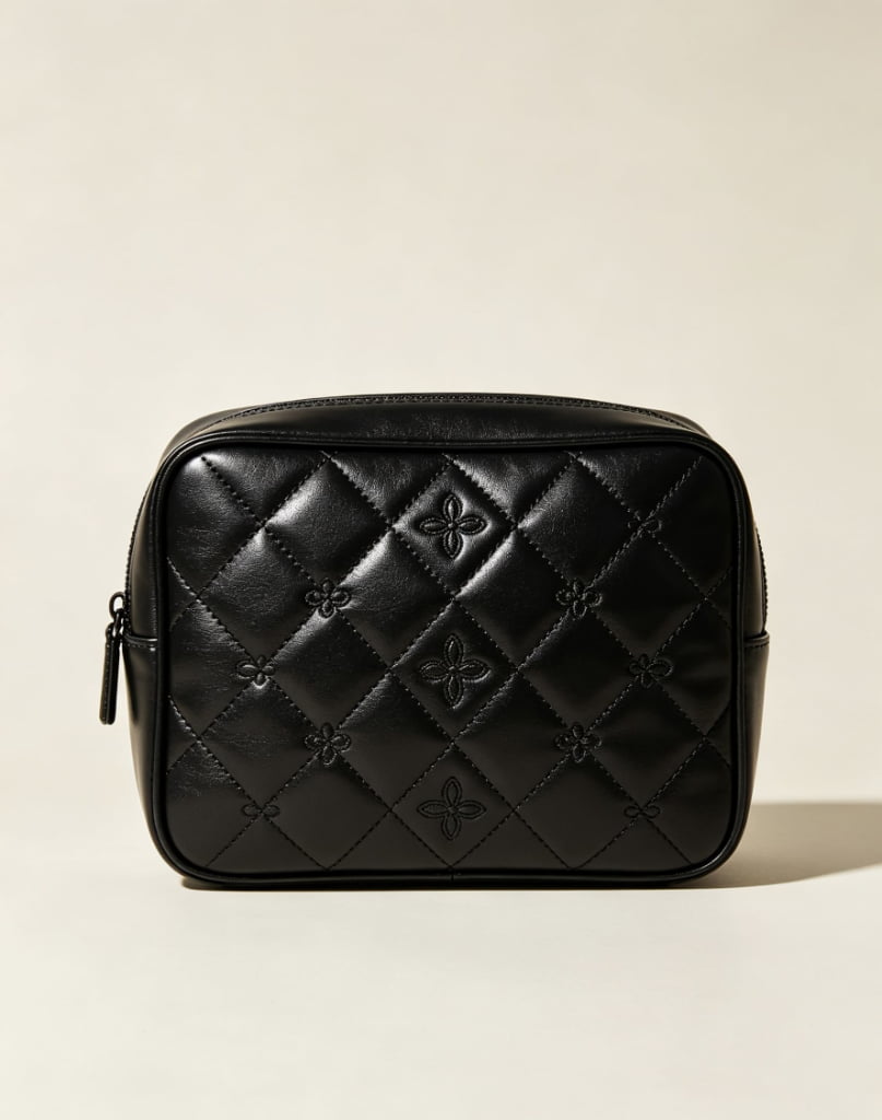 Diamond makeup bag