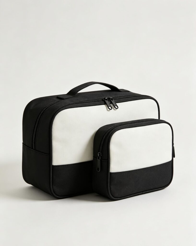 Alphabet combination toiletry bag