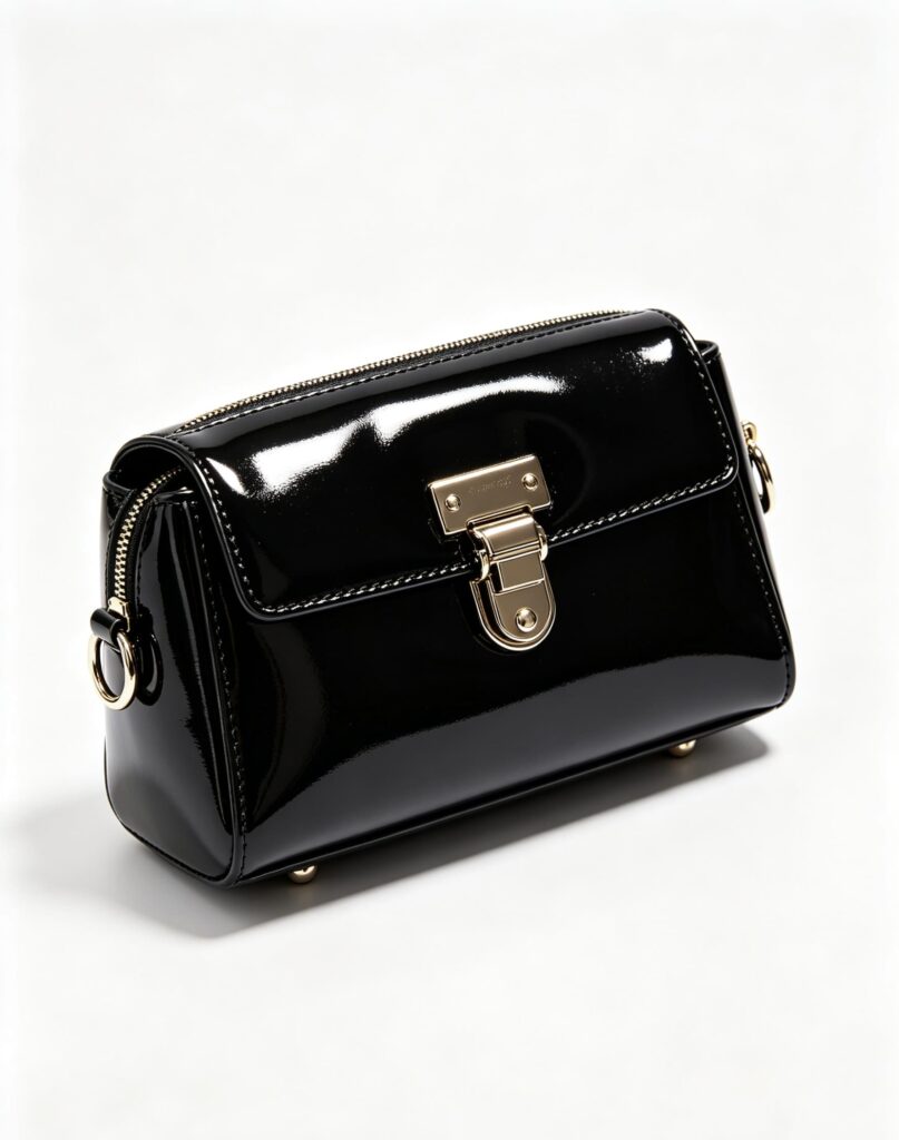 Metal snap small makeup bag
