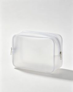 Translucent toiletry bag