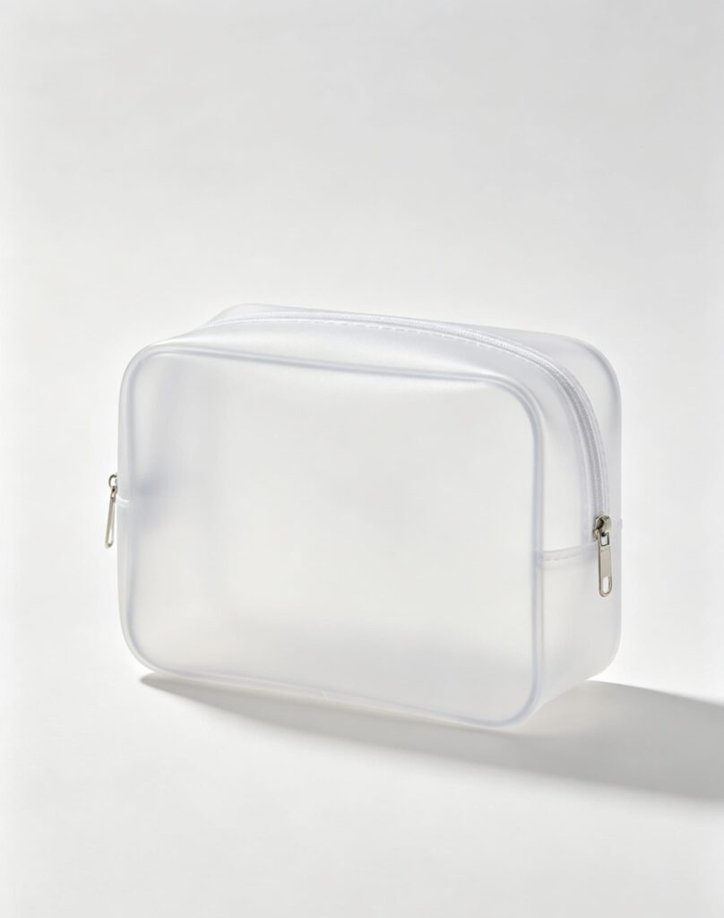 Translucent toiletry bag