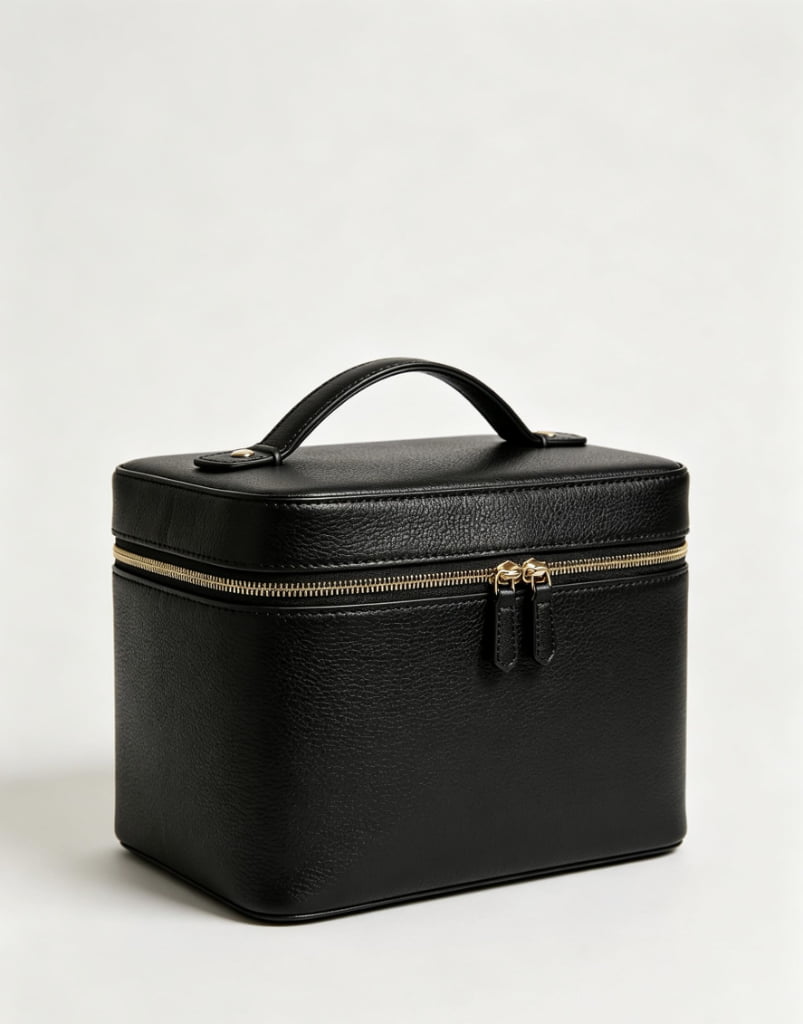 Handheld makeup bag