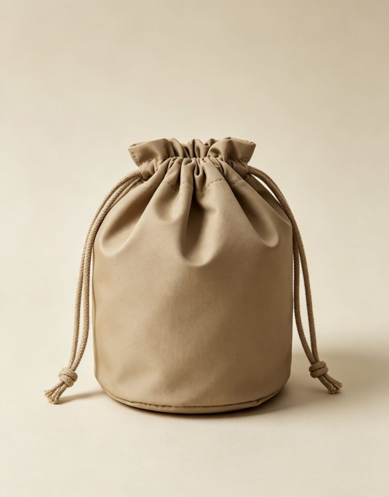 Cylinder-shaped toiletry bag