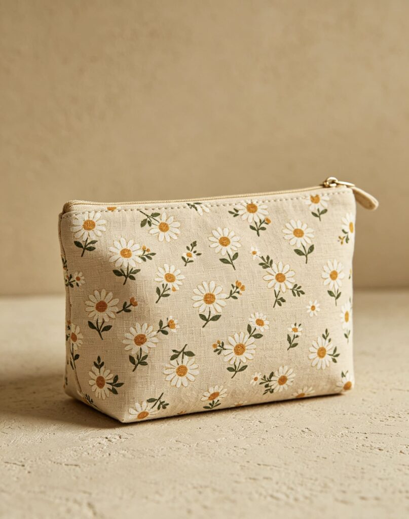 Printed toiletry bag